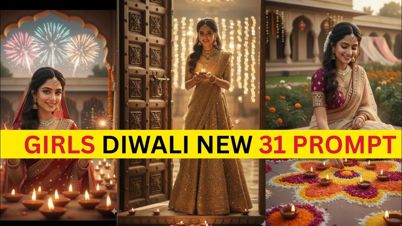 31 New Diwali Photo Prompts for Girls | Latest AI Diwali Pose Ideas ...