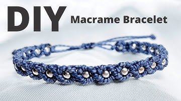 Easy & Cute Macrame Bracelet Tutorial | How To Make A Macrame Necklace