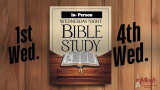 May 27, 2026 -Join Us for Wednesday Night Bible Study