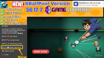 8 Ball Pool 56.12.2 | Lua Game Guardian Script V2.9.5 @technicalkhan594