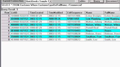 Using QODBC - VB Demo