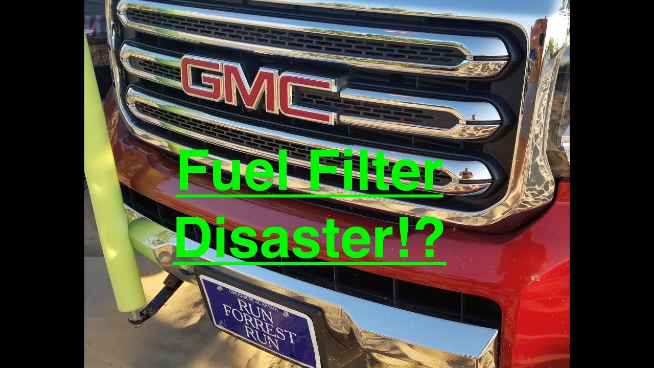 2 8l Duramax diesel fuel filter change 16+ Canyon/Colorado YouTube