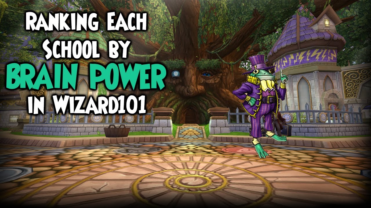 Ranking Each Wizard101 School By Brainpower YouTube