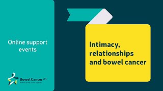 Online support event: Intimacy, relationships and bowel cancer