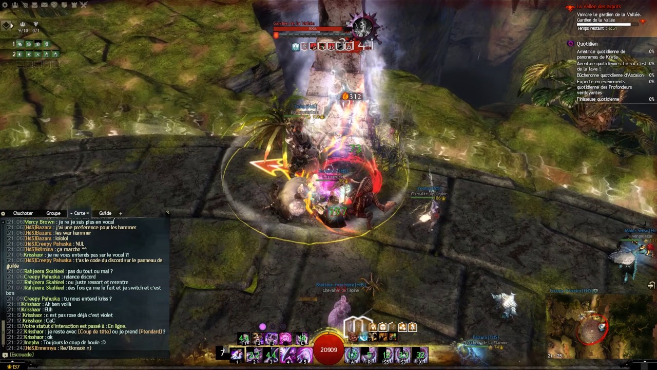 [GW2] Gardien de la vallée - Raid entraînement - Chronomancienne