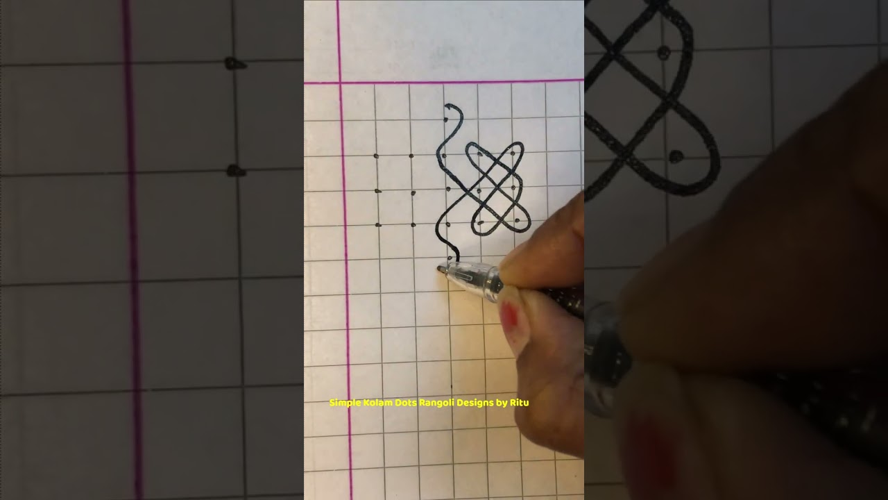 5x3x3 🌺 Dot kolam rangoli designs 🌺 Muggulu I Video 5 