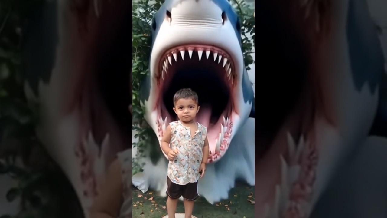 Ember & Keegan's Scary Shark Attack! 😨🦈 