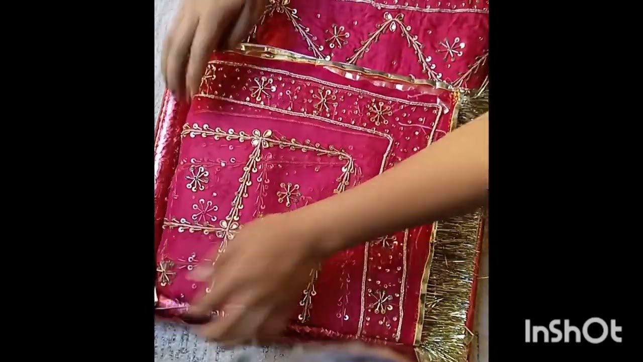 Rajputi poshak packing ideas/poshak ko packing tray me kese pack kre/poshak ko alg trike se kre pack