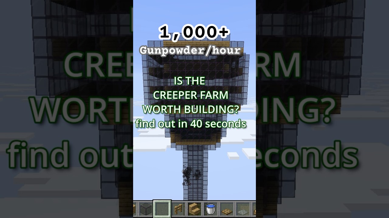 Тестирование ферм в Minecraft 👽 Ферма криперов