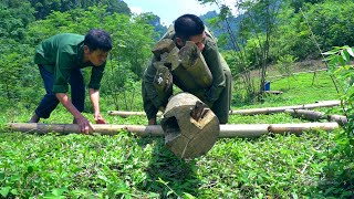 Journey to make money. Save money to buy an old wooden house to live in  Single Old Man