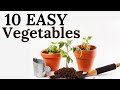10 SUPER EASY  Vegetables to grow at home in container garden