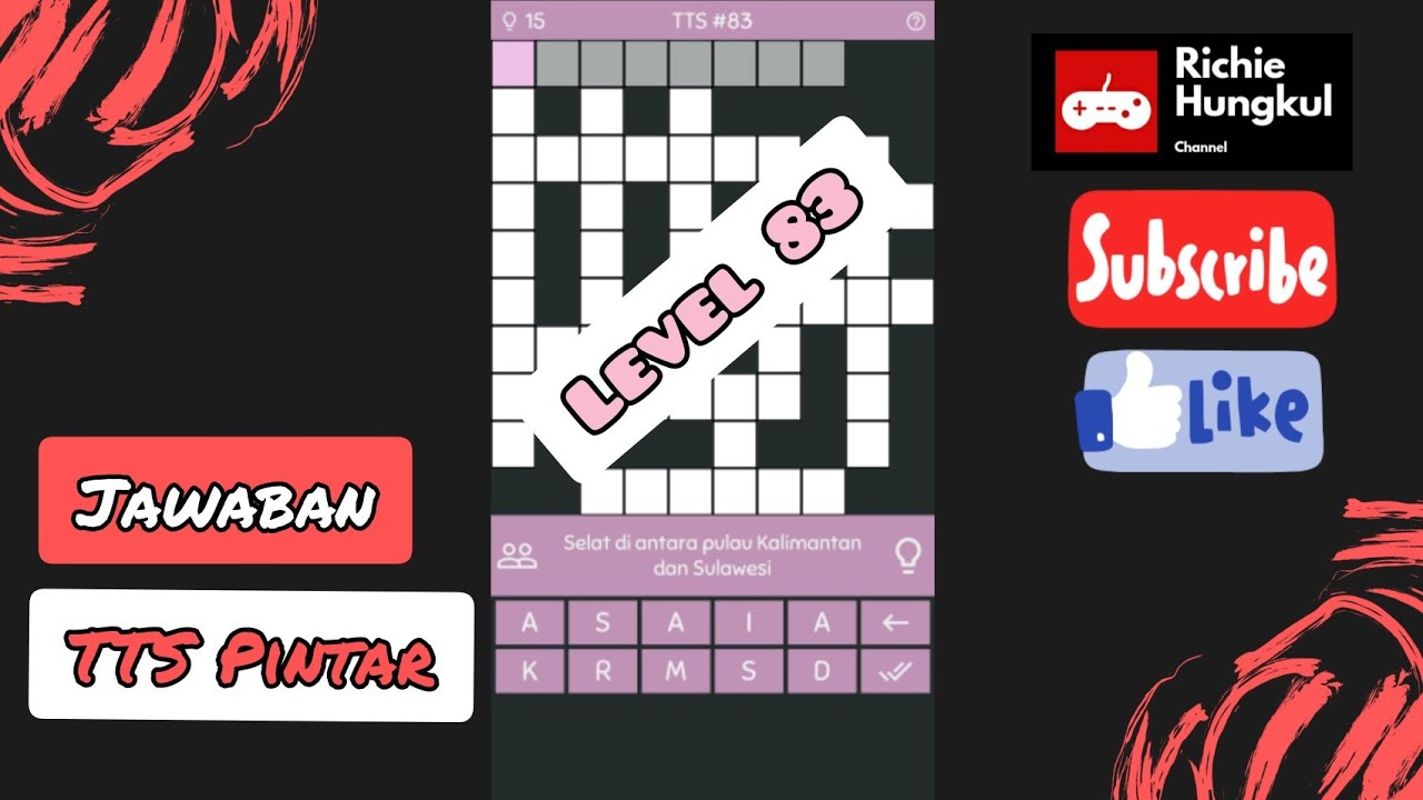 Jawaban Tts Pintar Level 83 Youtube