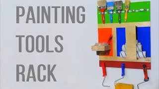 Simple Painting Tools Rack For Your Garage