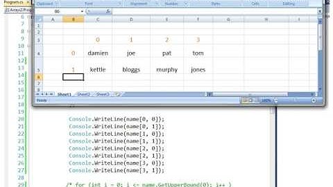 C#  Arrays 3 (Position in Array)
