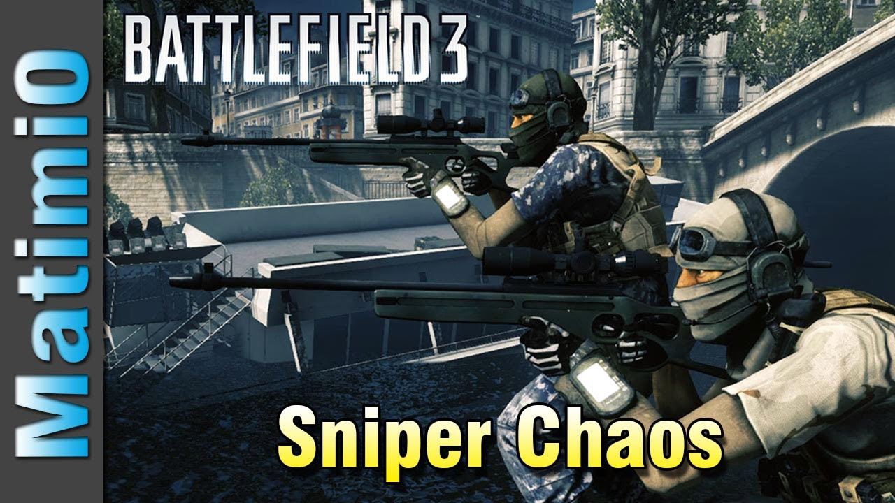 Sniper Chaos - Recon Double Vision (Battlefield 3 Gameplay/Commentary)