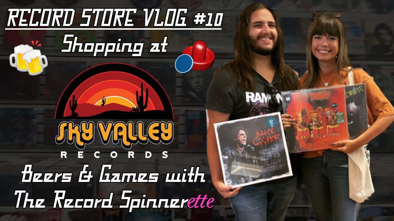Видеоблог о музыкальном магазине №10 - Покупки в Sky Valley Records, пиво и игры с The Record Spi...