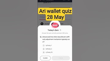Ari Wallet Daily Quiz 28 May 2025| AriWallet Testnet Airdrop #ariwalletquiztoday #ariwalletairdrop