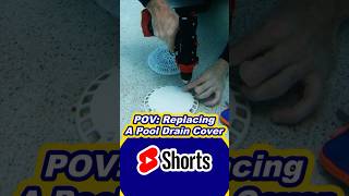 Underwater Swimming Pool Drain Cover Swap That Saves Lives! #poolmaintenance  #safetyfirst