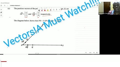Vectors: 2017 May CXC P2 Q10#cxc #maths #cxcmaths #vector