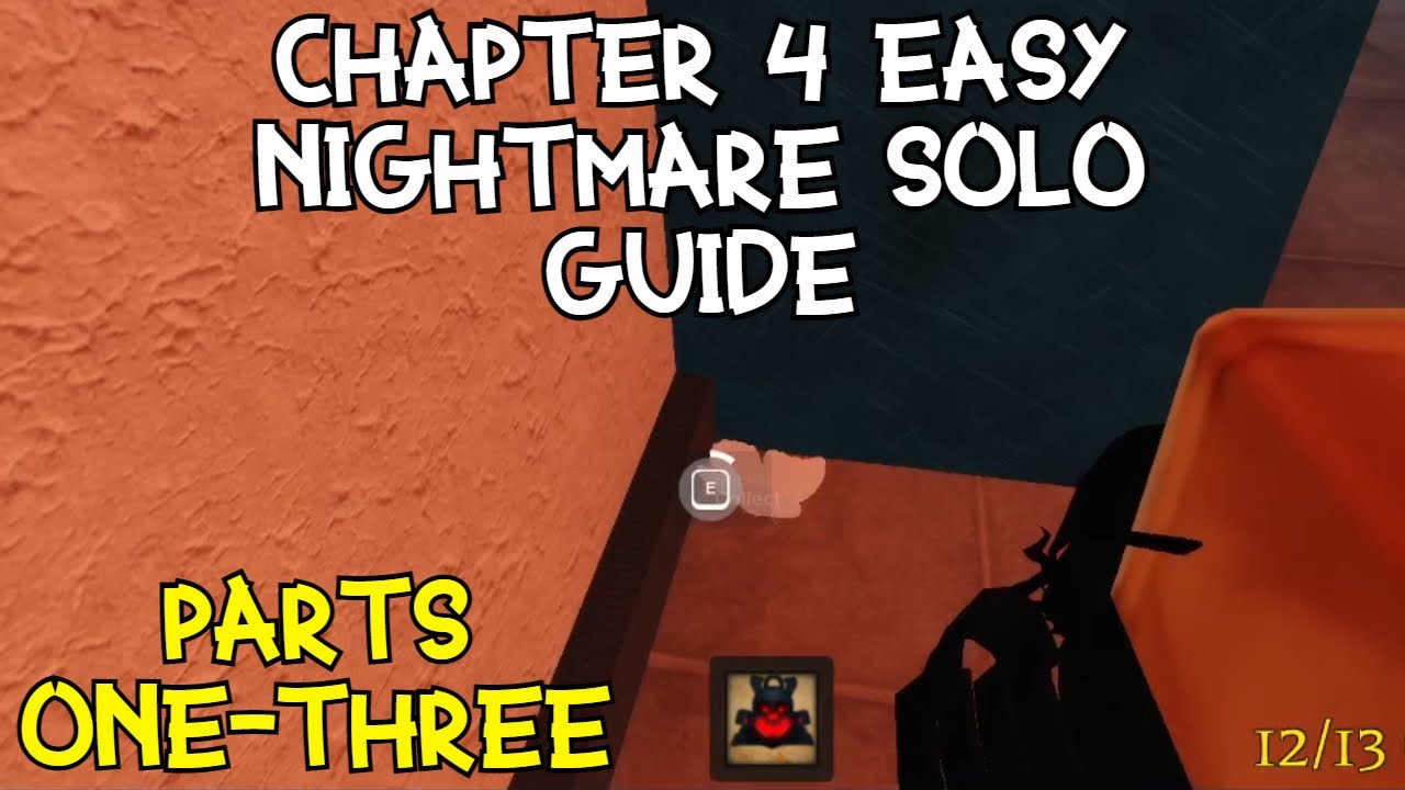 ROBLOX  The Mimic - Chapter 4 - Nightmare SOLO - Guide with Tips & Tricks  