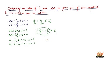 How to solve problems based on solutions of simultaneous linear equations ? ? -- Vol 3/4