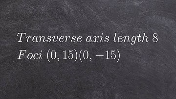 Given the length of the transverse axis, and foci, write the equation of a hyperbola