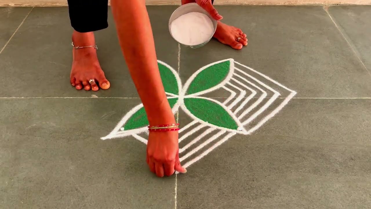 Easy padikolam designs| Simple muggulu designs| easy rangoli designs| Beginners kolam