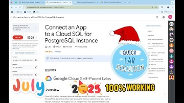 [2025] Connect an App to a Cloud SQL for PostgreSQL Instance | #qwiklabs | #GSP919 @quick_lab