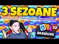 OPENING DIN 3 SEZOANE CU 30 ITEME NOI SI TOTI BRAWLERII DEBLOCATI! Brawl Stars