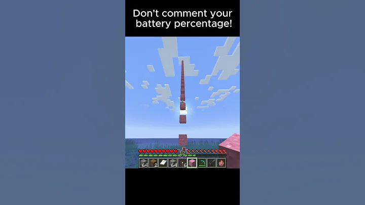Don't comment your battery percentage!  #minecraft