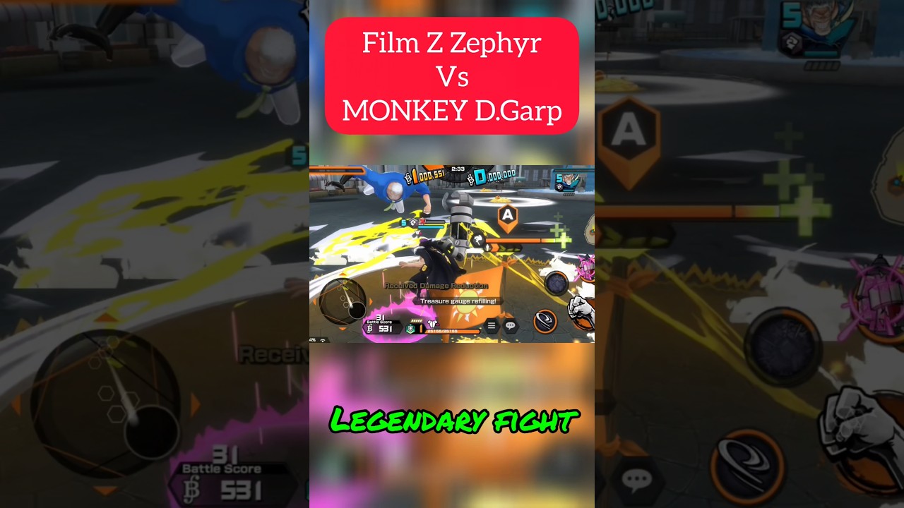 Zephyr Vs Garp Full Fight😤 | One Piece Bounty Rush | OPBR