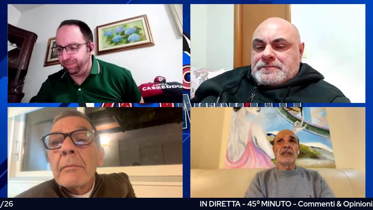 45⁰ Minuto - Opinioni & Commenti Fine 1⁰ Tempo Parma VS Cagliari - 27a Giornata Serie A 2025/26