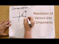Resolving Vectors Into Components Using Trigonometry