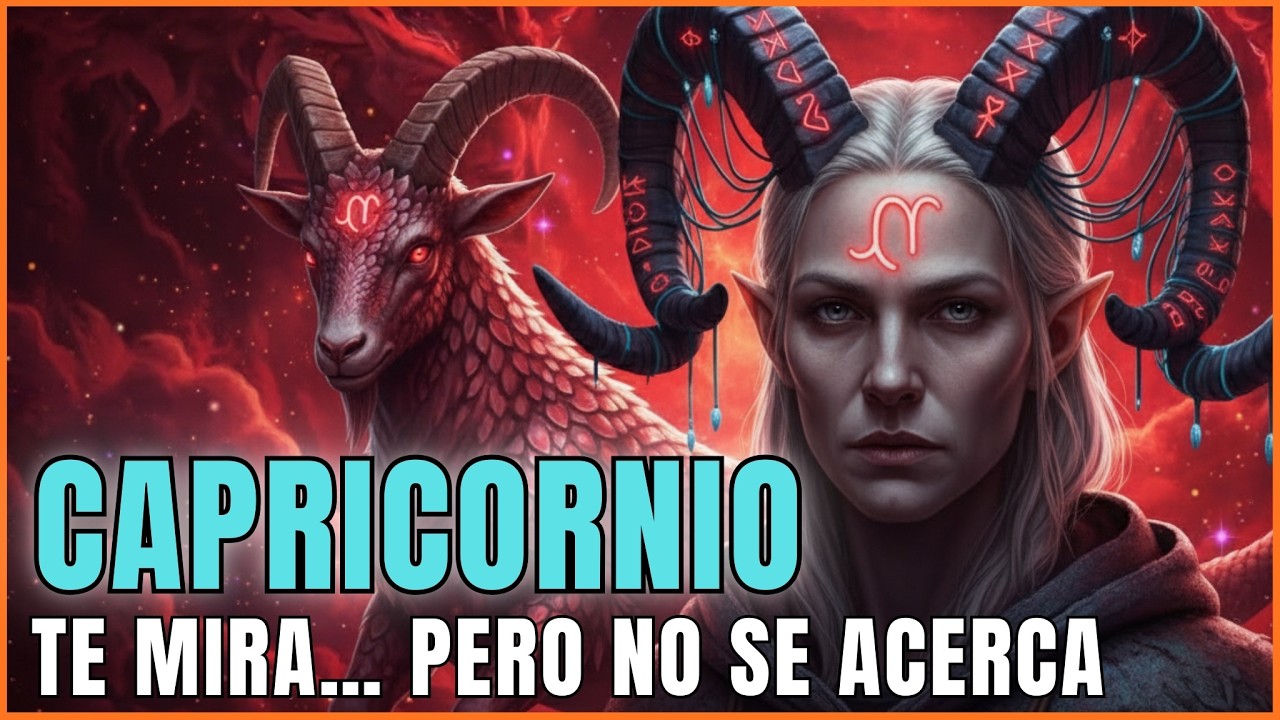 CAPRICORNIO ♑️ Alguien más joven te mira desde lejos… y no sabe cómo acercarse