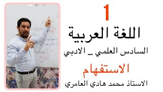 قواعد اللغة العربية ـ السادس العلمي والادبي ـ انواع الاستفهام ـ تعريفه ـ ادواته ( 1 )