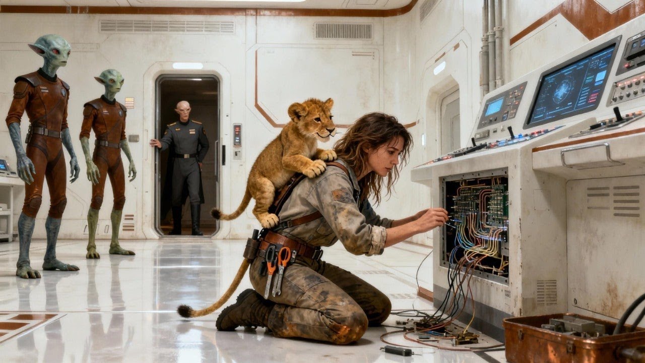 Она работала с детёнышем на спине, а экипаж делал вид, будто подобное происходит каждый день