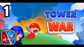 TOWER WARS : Tactical Conquest -Gameplay Walkthrough Part -1(iOS, Android)
