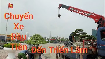 Chuyến xe đầu tiên của đơn vị Lục Nam mang cây đến triển lãm Bắc Giang .