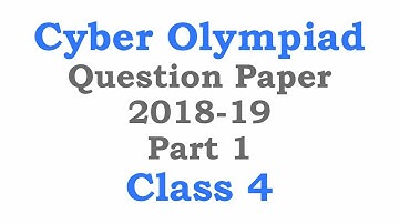 NCO Cyber Olympiad Class 4 Solved Questions Set B Part 1