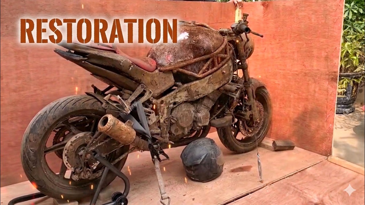 ドラム缶remakeBOX❗️ 1989 Kawasaki ZXR400 Pulled from a Crate — Full Restoration in 37