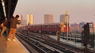 MTA New York City Subway: R33/R36 Redbird train action (2024 movie train and 2025 events)