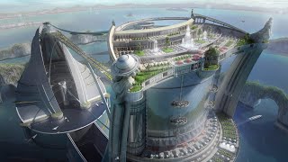 Futuristic Fantasy City Concept Art Graphic Design | 4K Wallpapers (Free Download Link)