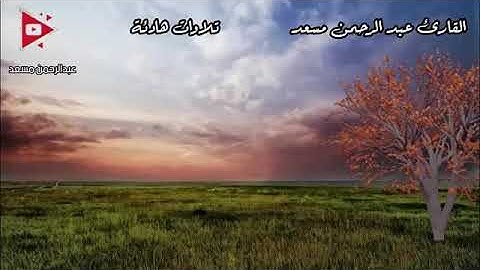 القارئ عبدالرحمن مسعد سورة المزمل /سورة الماعون /سورة الأعلى /سورة النبأ