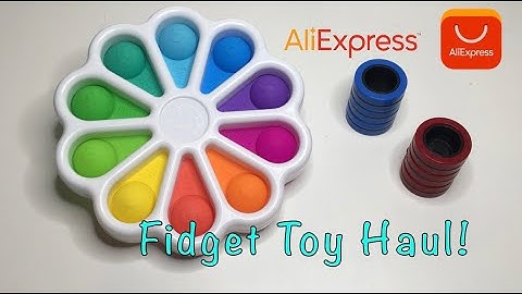 Aliexpress Fidget Toy Haul Part 1 (Dimpl Digits and Magnetic Rings)!