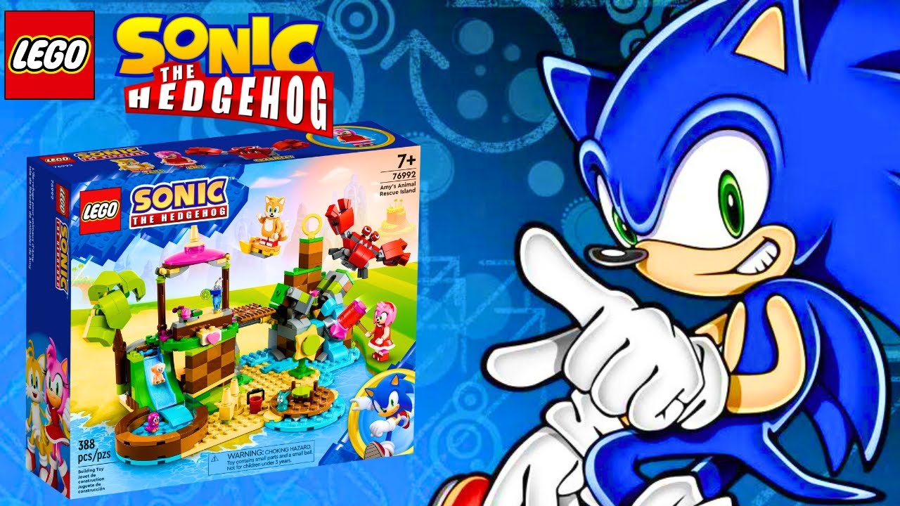 LEGO Sonic the Hedgehog Amy’s Animal Rescue Island 76992 Building Toy Set,  Sonic Adventure Toy with 6 Characters and Accessories for Creative Role