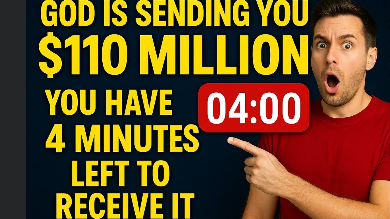 God Says: I Will Be Sending $110,000,000 in Cash to Your Bank Account Today | God messages now