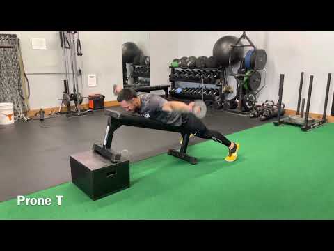 Prone Y-T-A-ER Scap Series on Incline Bench