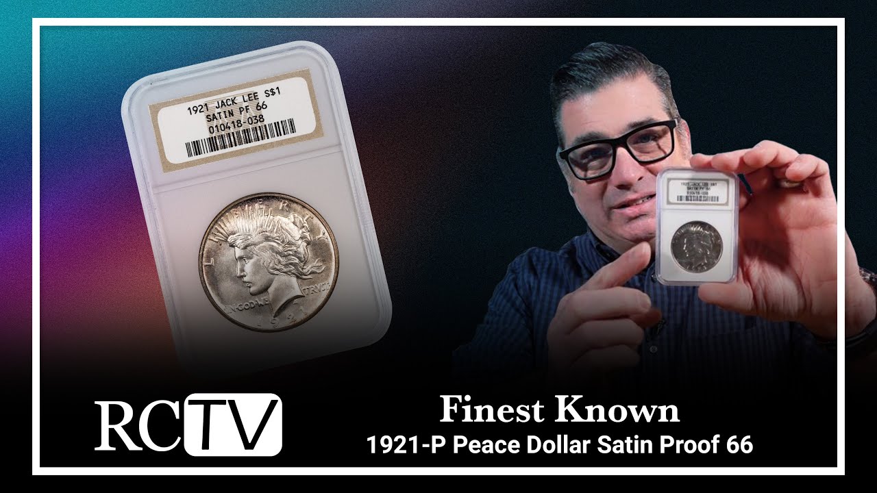 Самая качественная из известных монет: 1921-P Мирный доллар, атласная монета, пробный экземпляр, 66