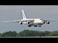 RARE! Antonov 124 Landing and Taxi at MSP Airport