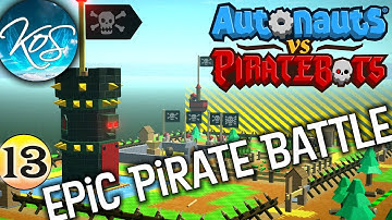 Autonauts vs Piratebots 13 - DELETING PIRATES!! - Factory Game, Programming, Let